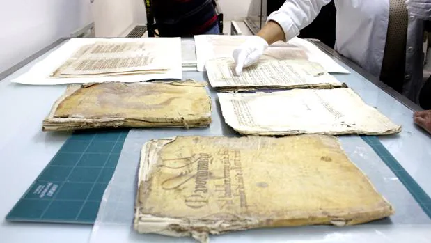Documentos guardados en los archivos de Toledo