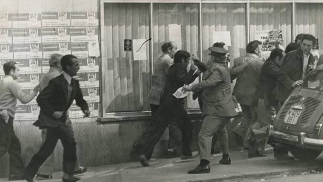 Altercados en Madrid durante la jornada del Primero de Mayo de 1977