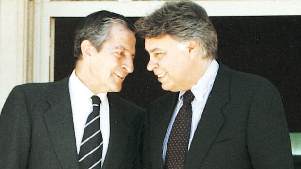 Adolfo Suárez y Felipe González, en una imagen de 1997