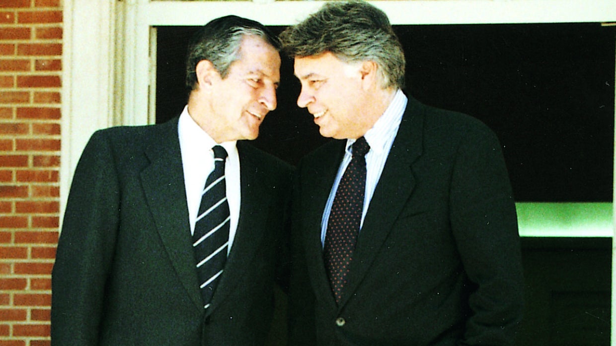 Adolfo Suárez y Felipe González, en una imagen de 1997