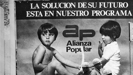 Cartel de propaganda electoral de Alianza Popular