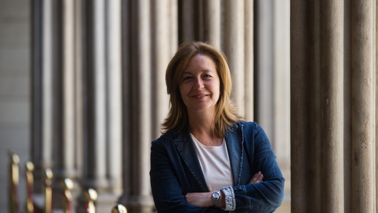 Carina Mejías, fotografiada en el Ayuntamiento de Barcelona