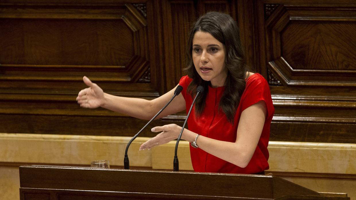 Inés Arrimadas, en el Parlament