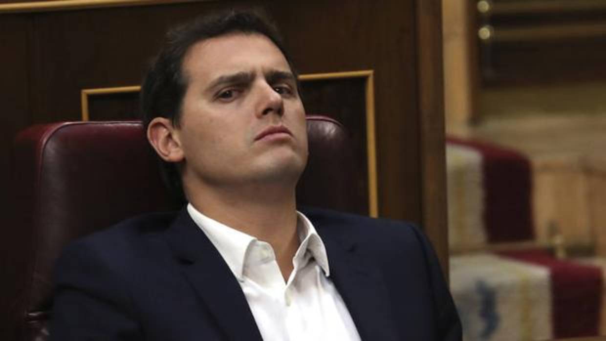 El líder de Ciudadanos, Albert Rivera, en el Congreso de los Diputados