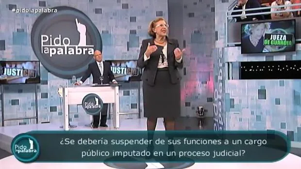 Manuela Carmen, en el programa «Pido la palabra», el 11 de abril de 2013