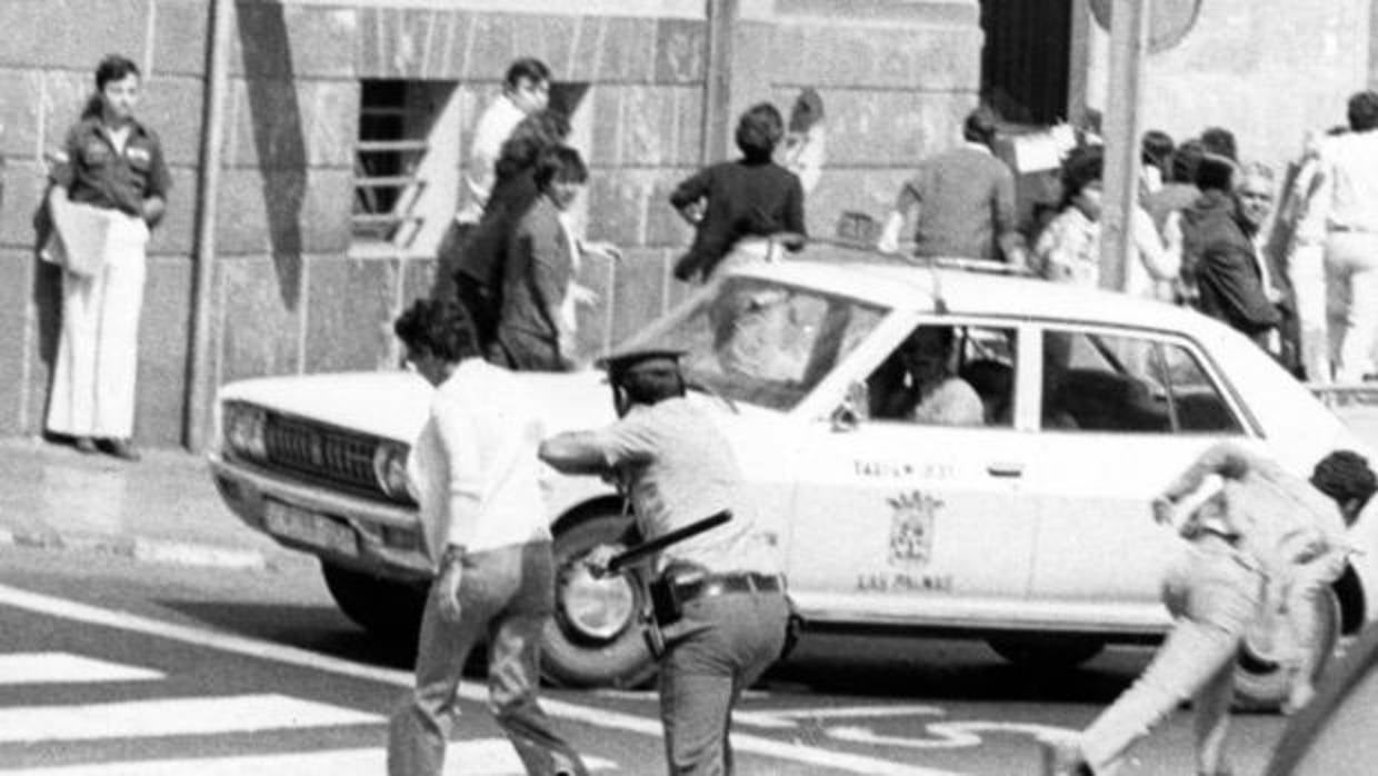 Incidentes en la ciudad de Las Palmas en junio de 1977