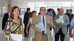 La consejera de Agricultura y Ganadería y portavoz de la Junta de Castilla y León, Milagros Marcos, se reunió este lunes con representantes del sector