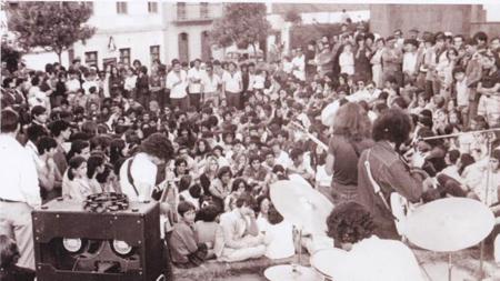 Plaza de la Candelaria, Moya, en 1970