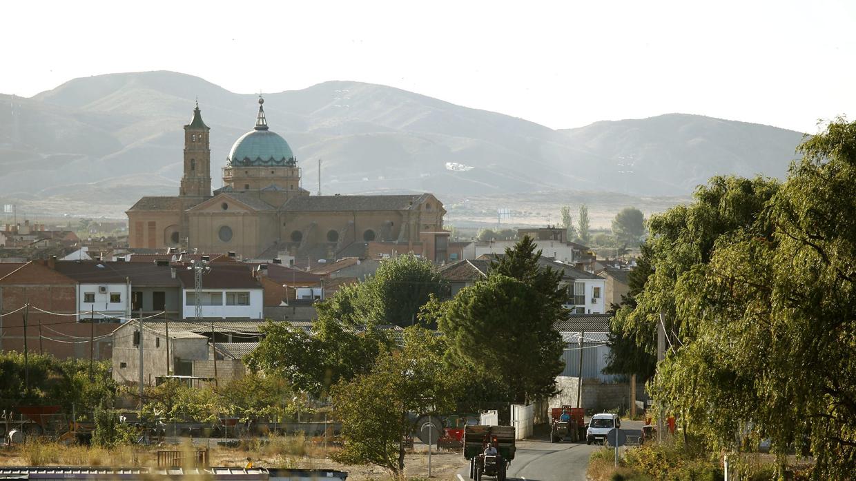 Vista de La Almunia de Doña Godina, capital de la comarca de Valdejalón