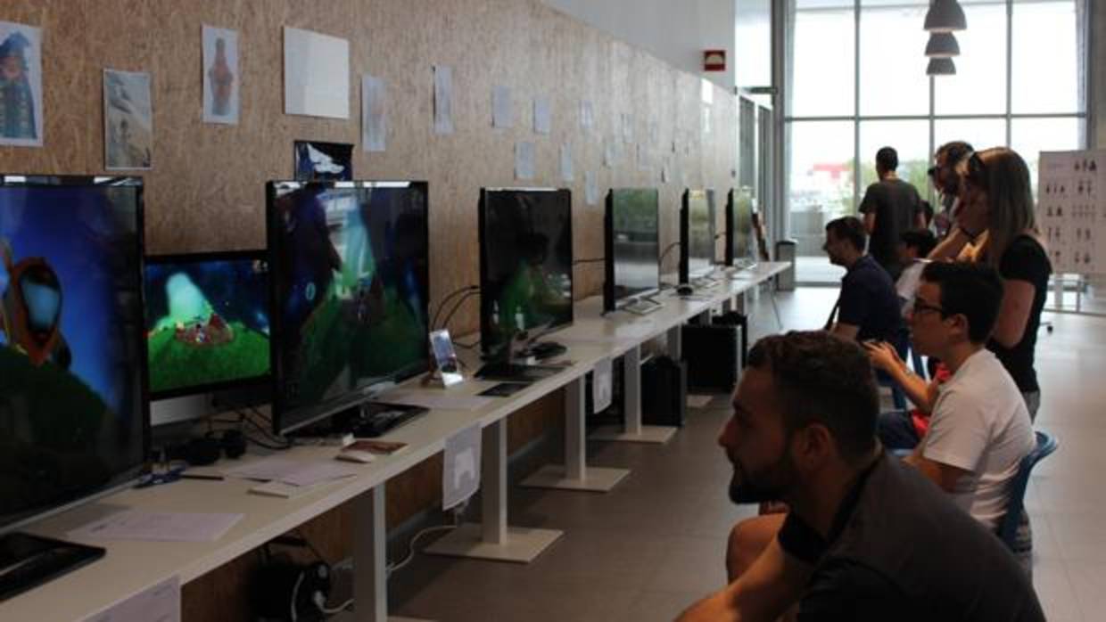 Imagen del Testing Day de Lanzadera, en el que se han probado los videojuegos para PlayStation