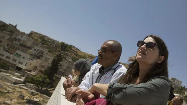 Imagen de la visita de Mónica Oltra a Cisjordania tomada este martes