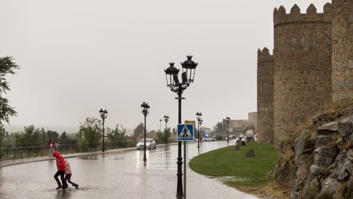 Imagen de los efectos de la tormenta en Ávila