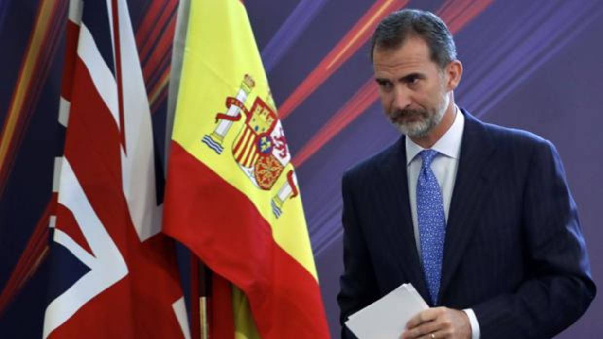 Felipe VI en su viaje a Reino Unido