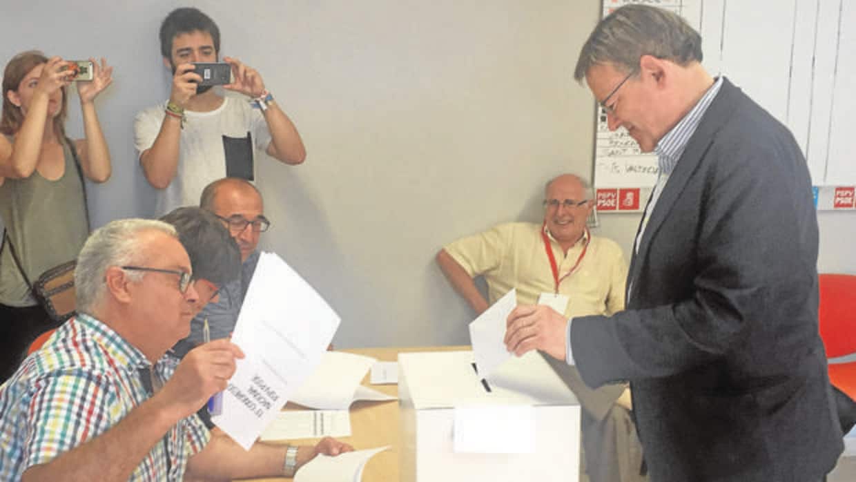Ximo Puig vota este domingo en la agrupación Morella