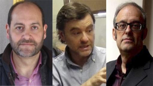 De izquierda a derecha, Germán Navarro, José Ignacio Canudo y Jesús Astigarraga