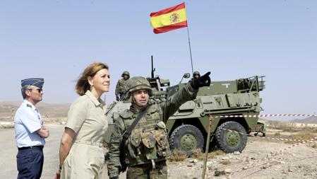 La ministra de Defensa, este miércoles en Tenerife