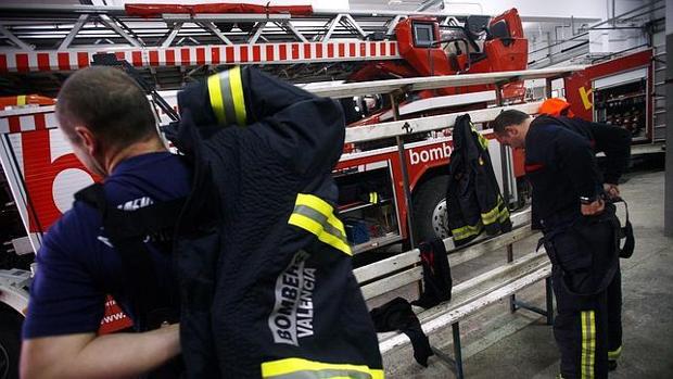 Imagen de archivo de bomberos de Valencia