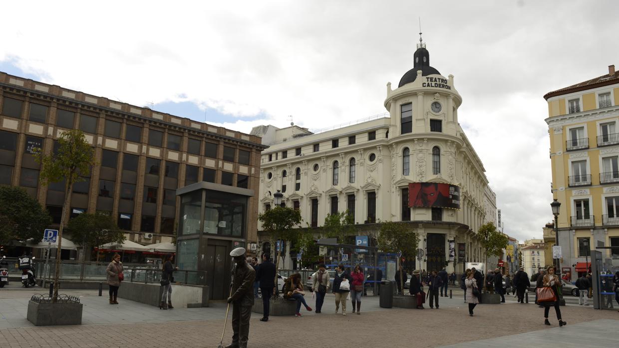 La plaza de Jacinto Benavente, lugar donde se produjo la agresión