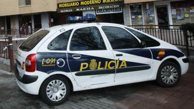 Coche patrulla de la Policía Nacional en Valencia