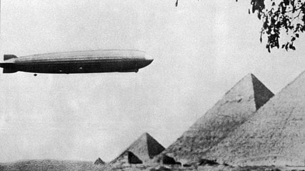 Primer y único viaje en Zeppelin en el que iba Jerónimo Megía, primer turista español que dio la vuelta al mundo