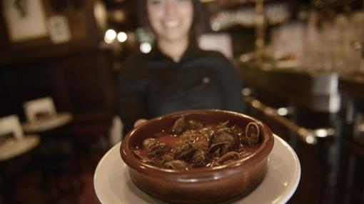 Ración de caracoles en la Taberna de Antonio Sánchez