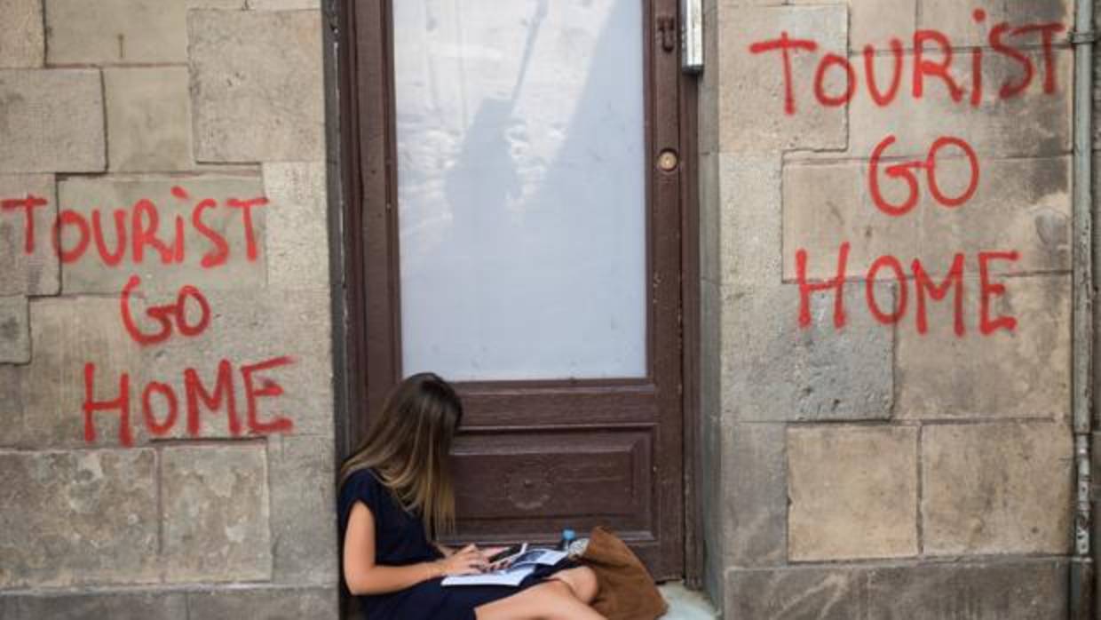 Protestas en Barcelona contra el turismo