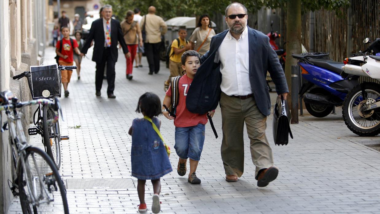 Retrono a la actividad escolar en Barcelona, en una imagen de archivo