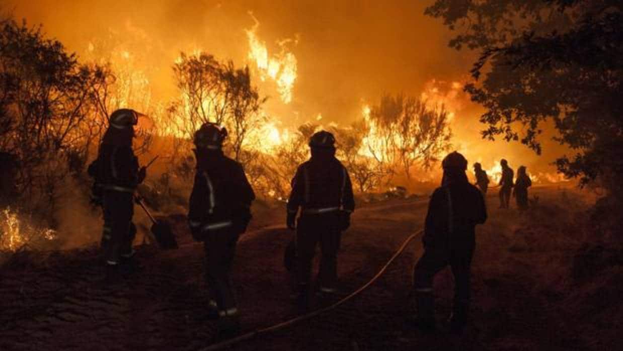 Incendio en el municipio orensano de Oímbra