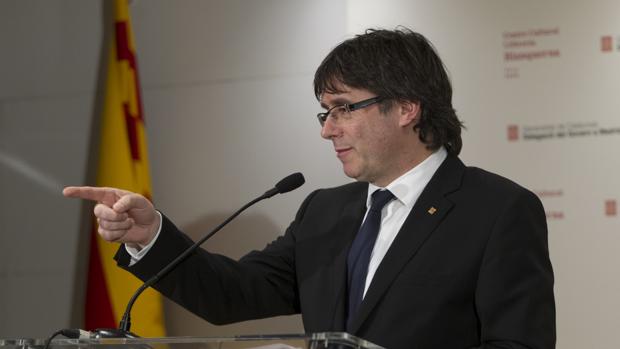 El presidente de la Generalitat, Carles Puigdemont