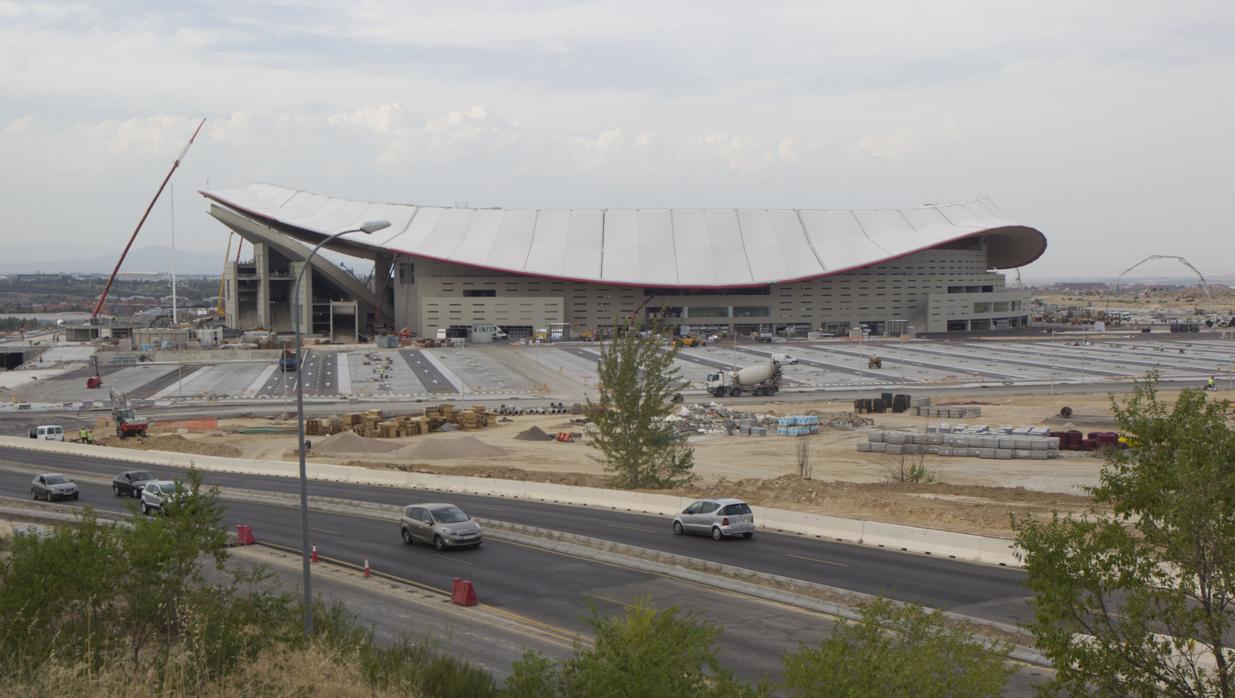 Estadio Metropolitano, aún en obras