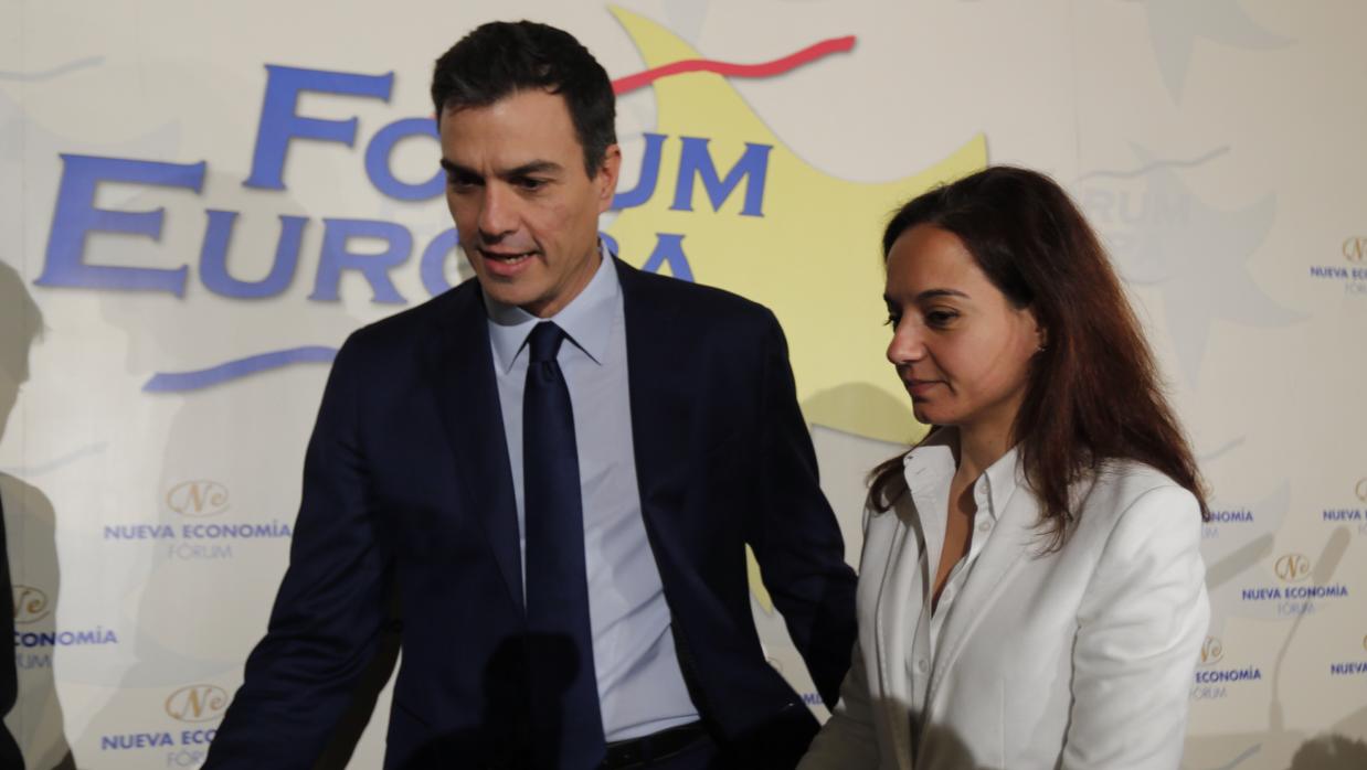 Pedro Sánchez y Sara Hernández