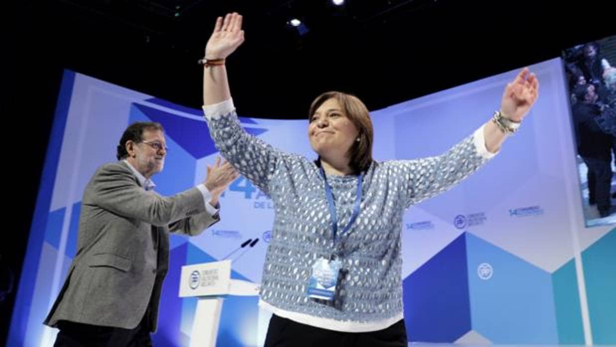 Imagen de Rajoy y Bonig tomada en el congreso regional del PP valenciano