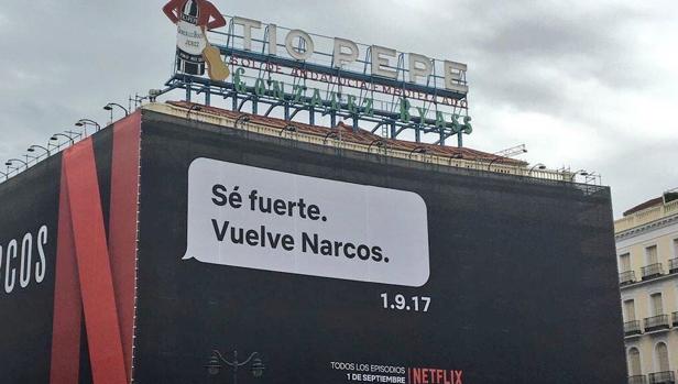El polémico anuncio de la nueva temporada de «Narcos» en Sol que recuerda el SMS a Bárcenas