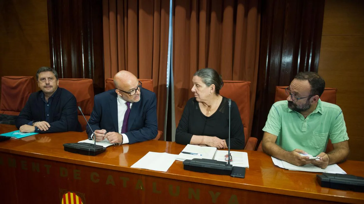 Lluís Corominas, Jordi Orobitg, Gabriela Serra y Benet Salellas