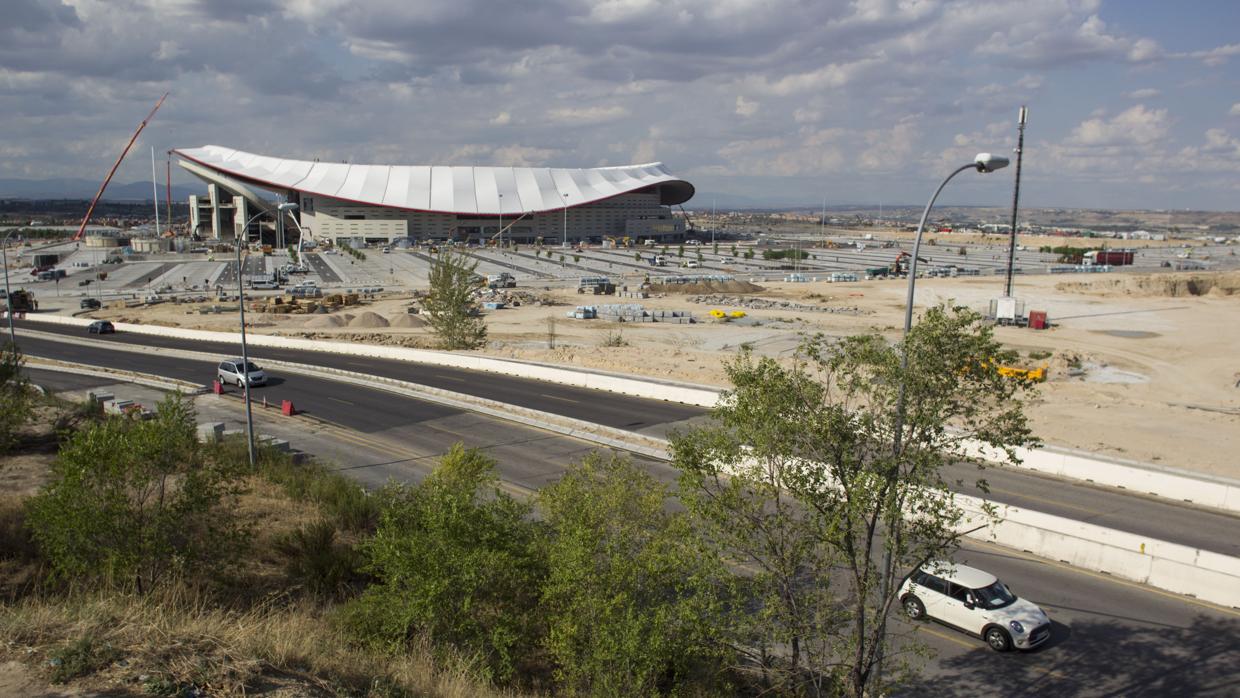 Alrededores del Wanda Metropolitano, nuevo estadio del Atlético