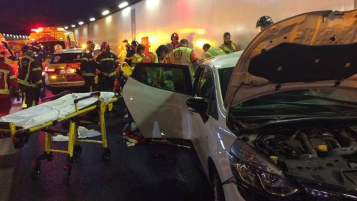 Estado en el que quedó el coche golpeado