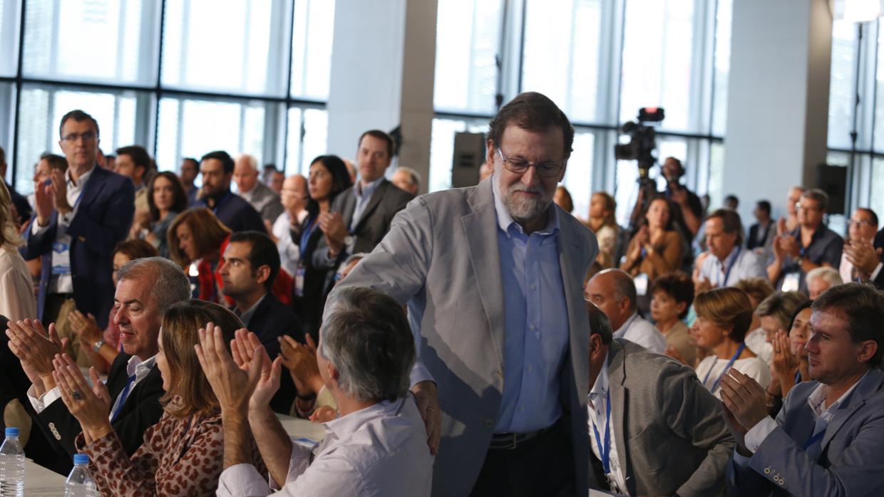 Mariano Rajoy, en la Intermunicipal del PP celebrada en Zaragoza