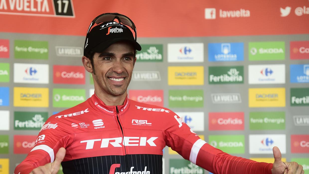 Contador, tras coronar L'Anglirú en la Vuelta Ciclista a España 2017