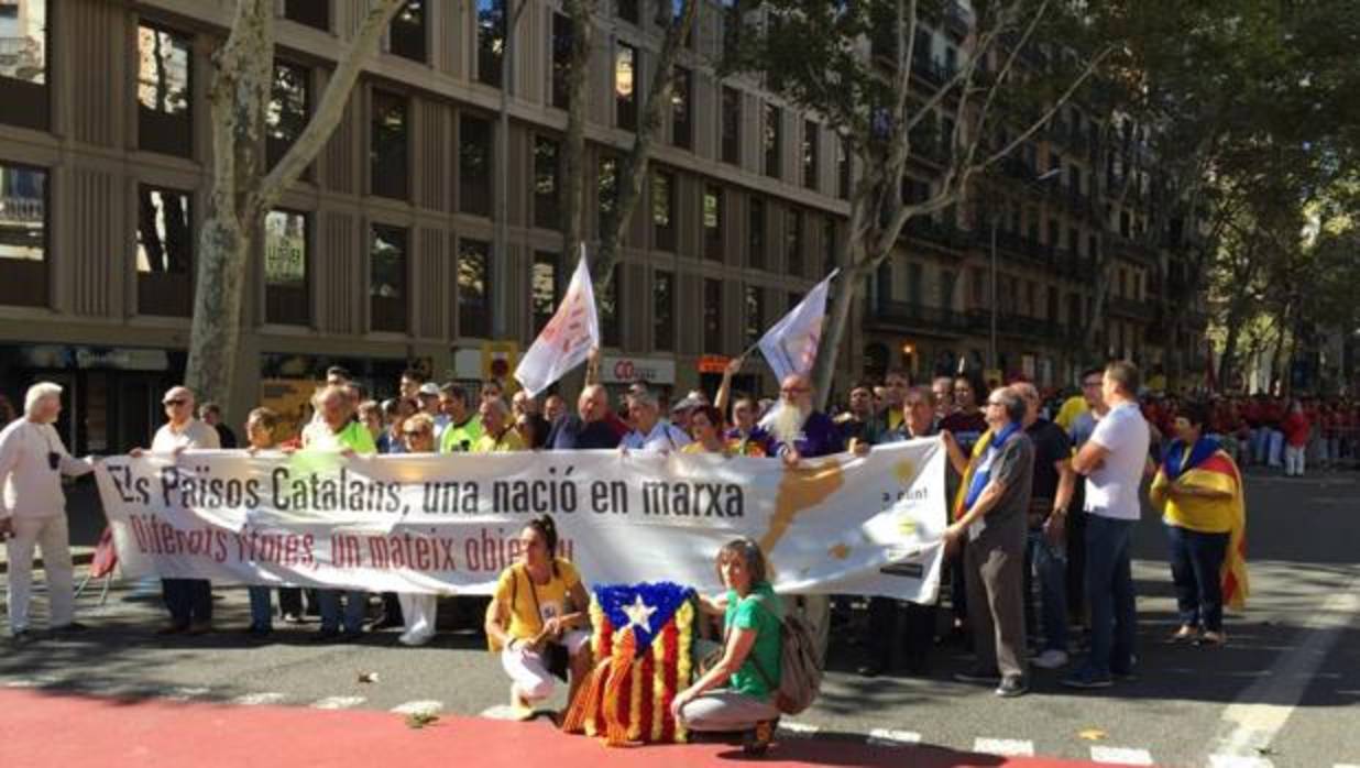 Imagen de los actos celebrados este lunes en Barcelona