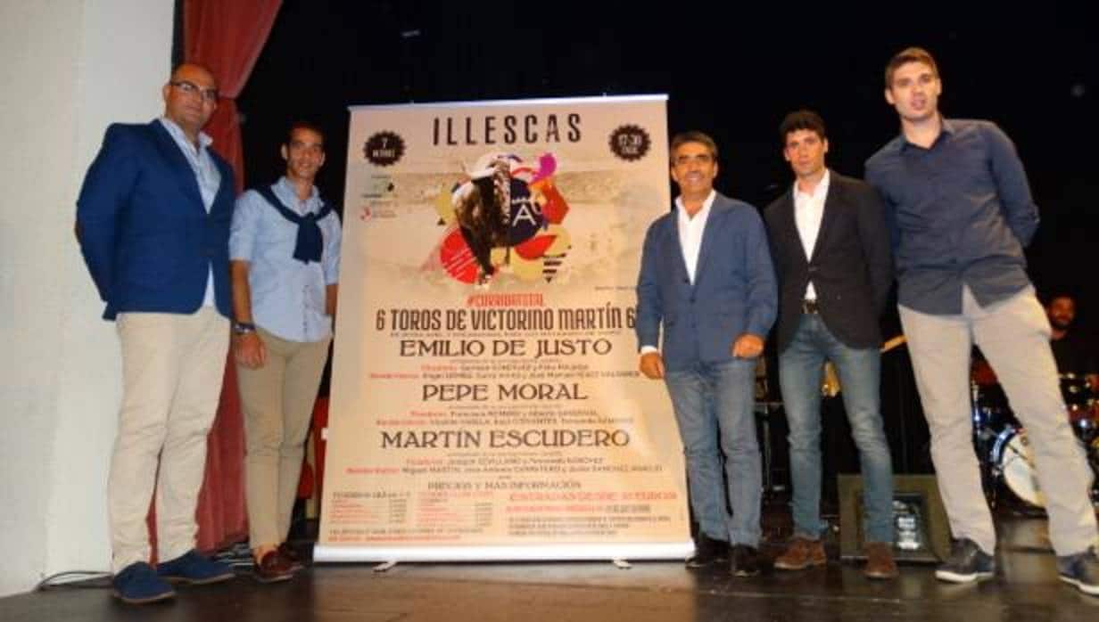 Los tres toreros que actuarán en Illescas el próximo 7 de octubre con el ganadero Victorino Martín