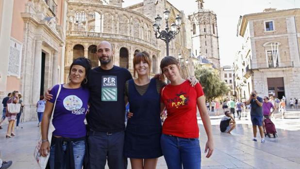Un acto de la CUP en Valencia se reivindica como «lucha contra el fascismo»