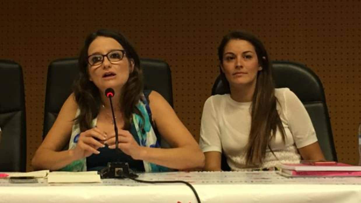Mónica Oltra, en la Mesa Nacional de Iniciativa del Poble Valencià-Compromís