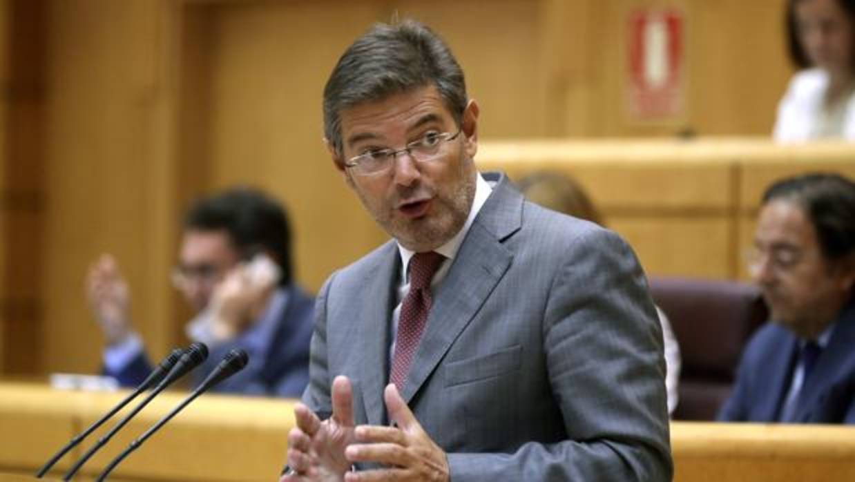El ministro de Justicia, Rafael Catalá, en el Senado