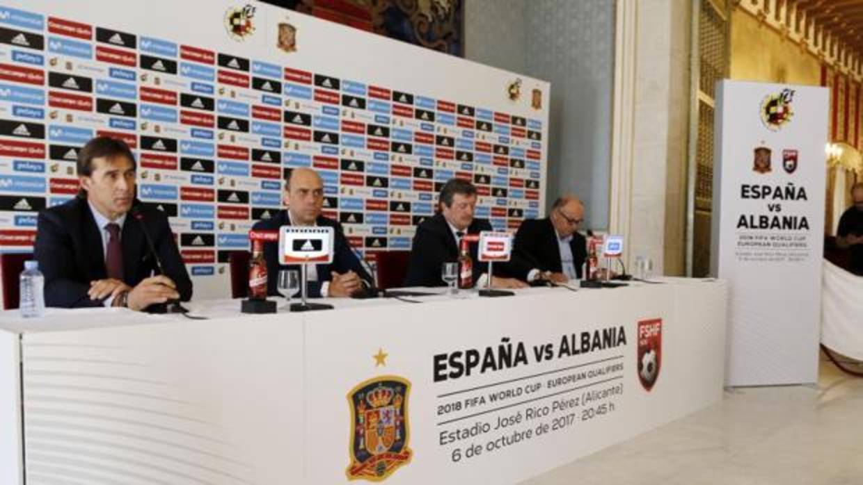 Presentación del partido de la Selección Española de fútbol, este jueves en Alicante