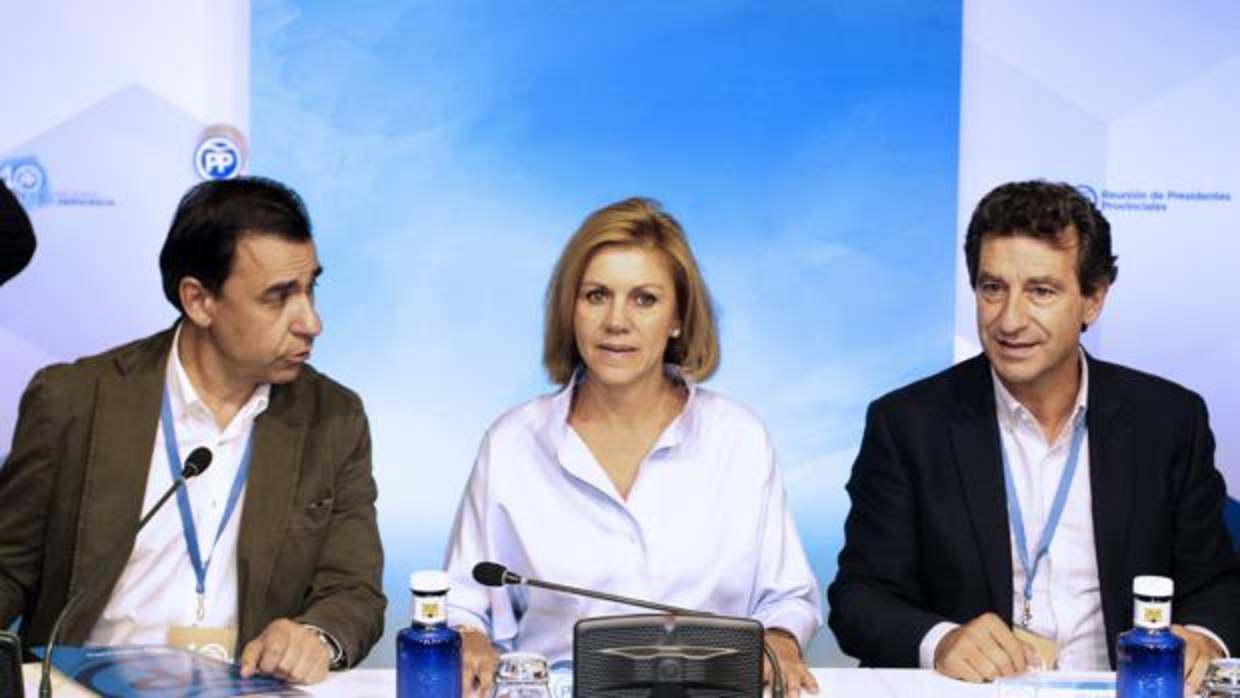 Fernando Martínez-Maíllo, María Dolores de Cospedal y Biel Company