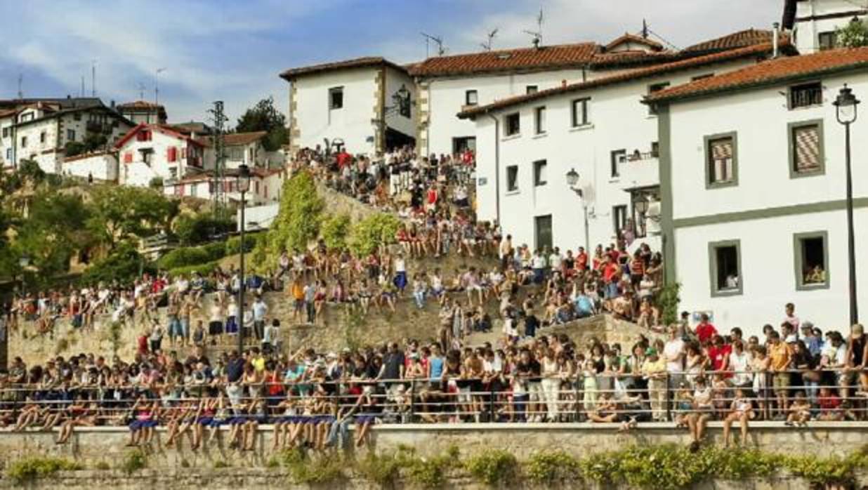 Getxo, durante las fiestas de Areeta