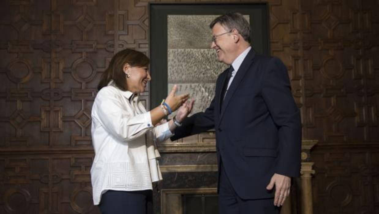 Imagen de Bonig y Puig tomada el pasado 11 de agosto en el Palau de la Generalitat