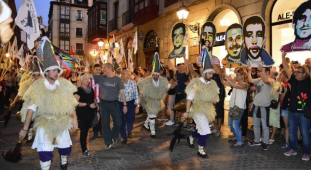 Multitudinario homenaje en Bilbao al etarra Andoni Ugalde