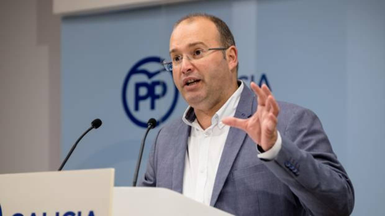 El secretario general del PP gallegom, Miguel Tellado
