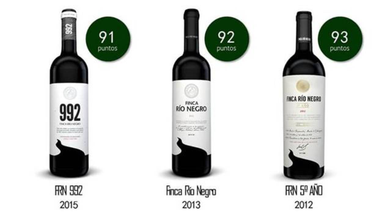 Los tres vinos de Finca Río Negro puntuados por la Guía Peñín